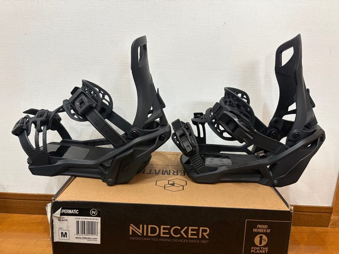 Nidecker Supermatic ビンディング Mサイズ ブラック