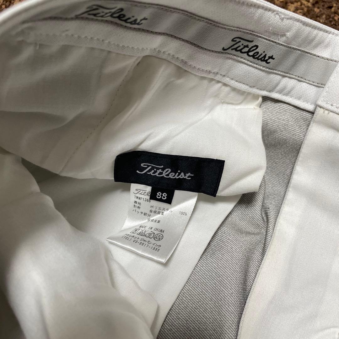 新品未使用タグ付Titleist メンズ ゴルフ パンツ W88 オフホワイト