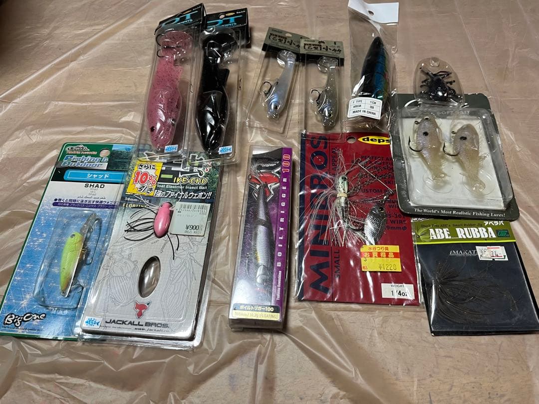 バス釣り　ルアー　ワーム大量セット　　ジャッカル　エバーグリーン等