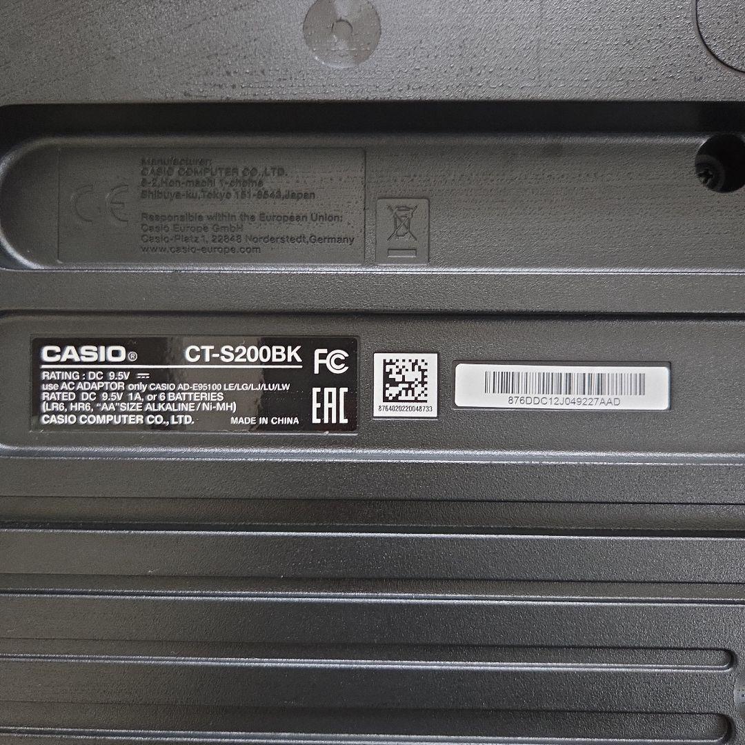 CASIO CT-S200BK キーボード 本体と付属品