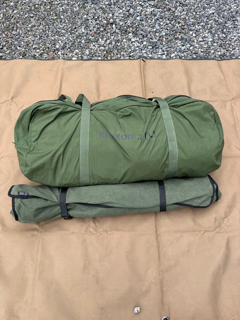 レンコンテント2Lカーキ＋クイックキャンプ 焚火陣幕焔