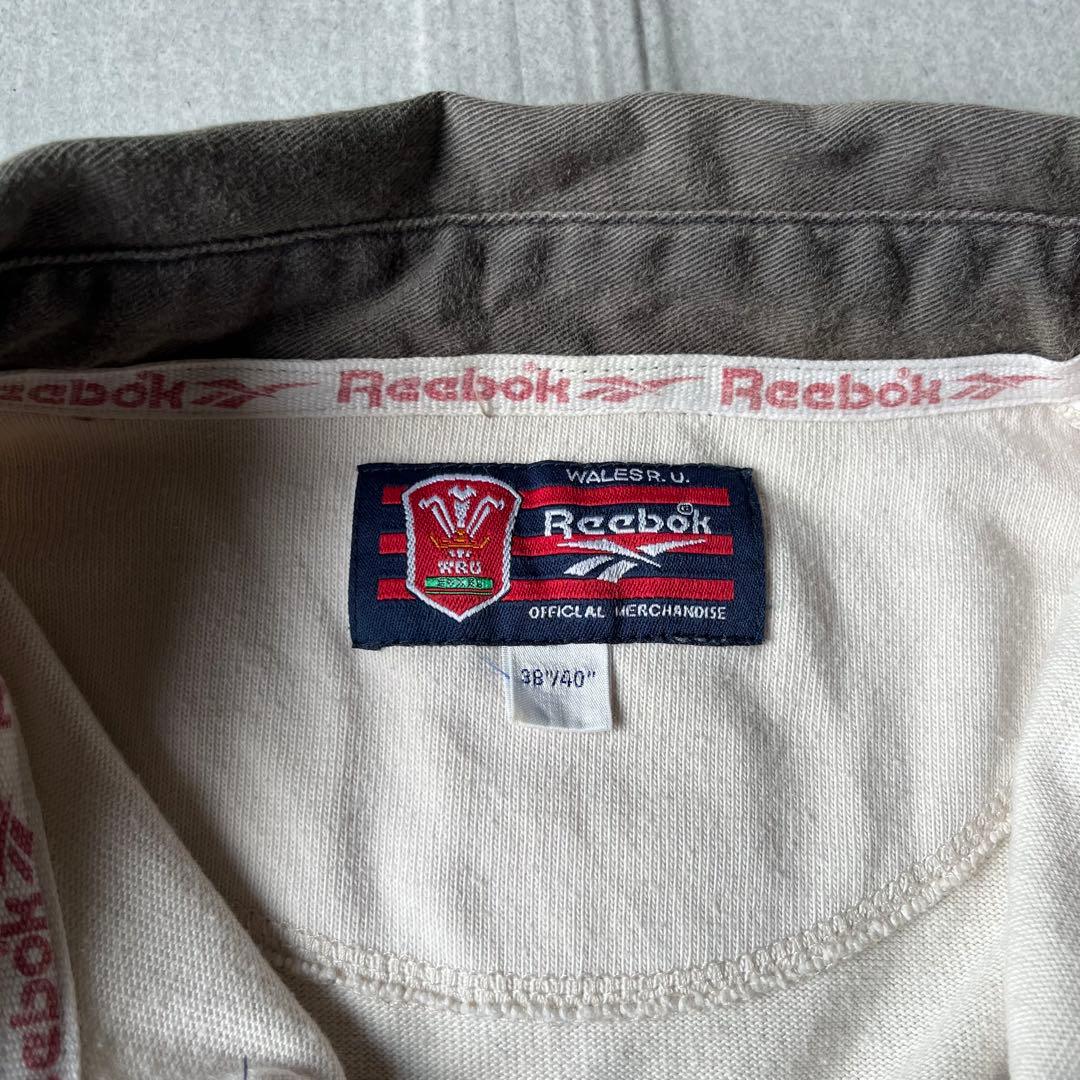 90s Reebok ヴィンテージ ラガーシャツ WRU ウェールズ XL