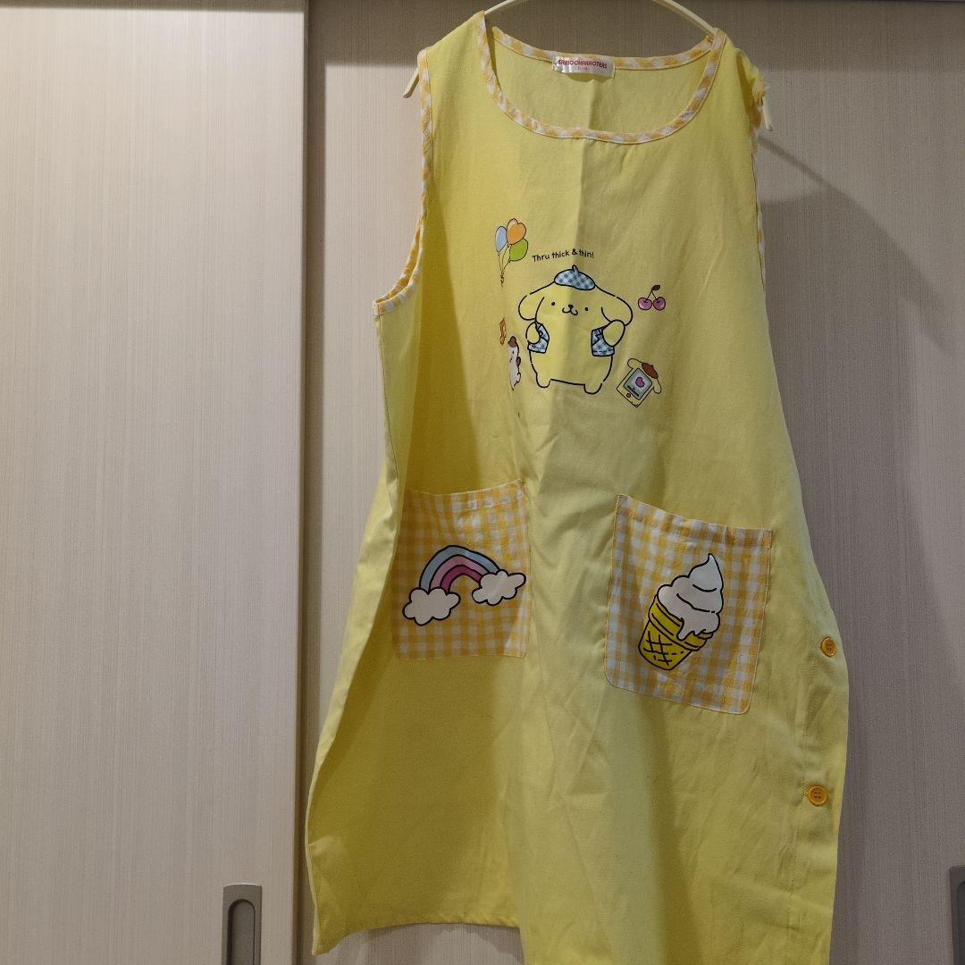 シナモロール＆ポムポムプリン ＆キティのエプロン ３Ｌ3枚セット！