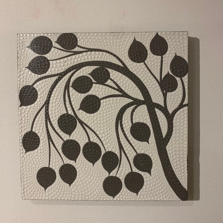 【訳あり】バリ島ドットアート 40×40cm 3枚セット通常16,434円が！