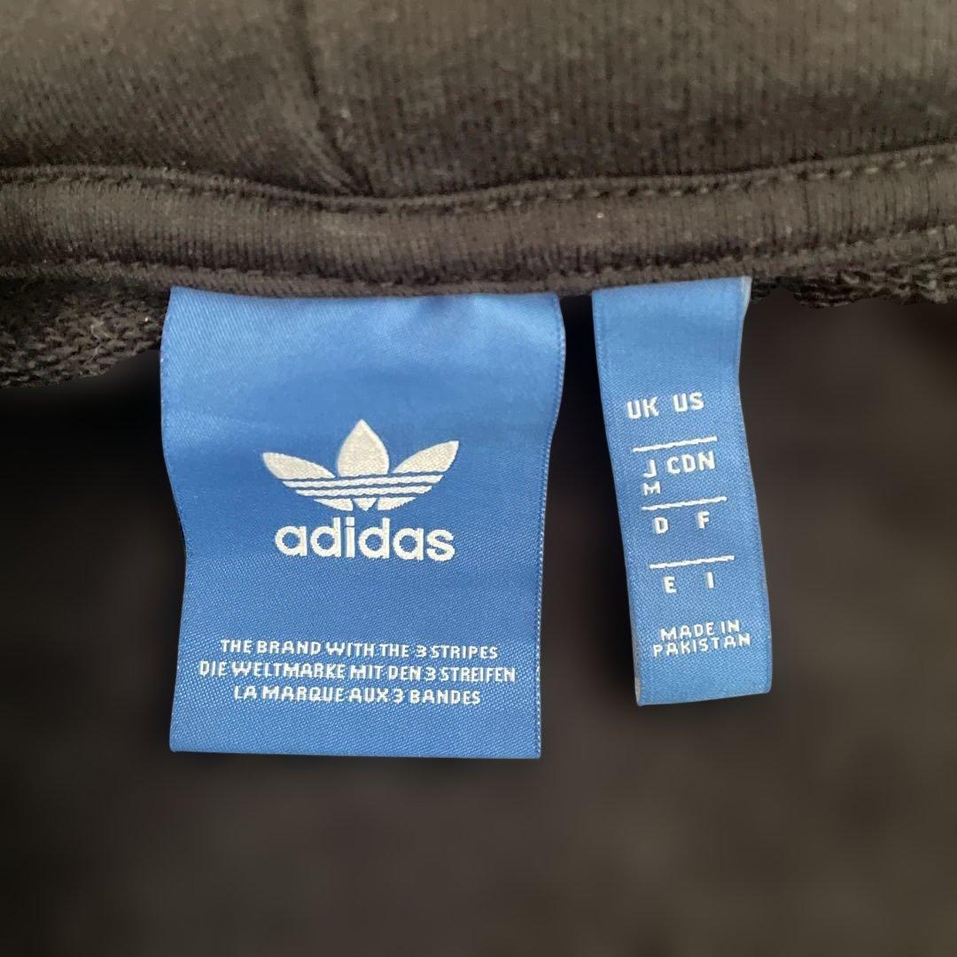 adidas グラフィックプリント パーカー ブラック