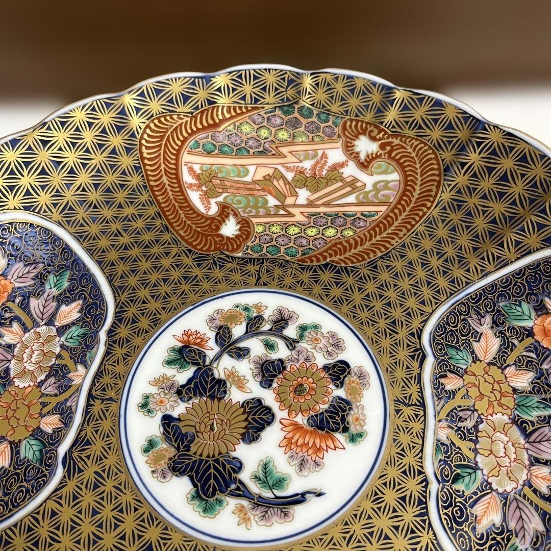 賞美堂本店 有田焼 日肥其泉作 献上手古伊万里　盛皿 大皿 昭和年製　希少レア