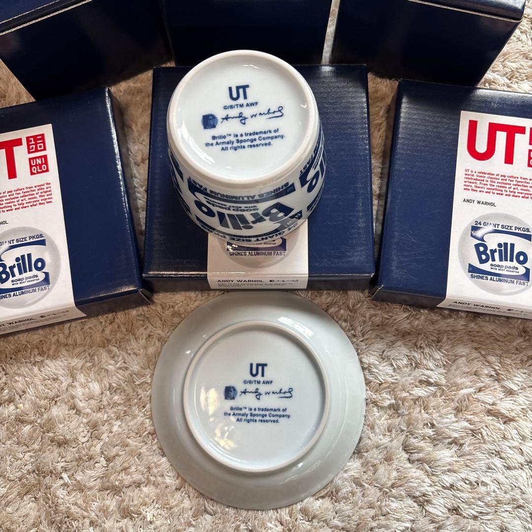 UNIQLO ×アンディウォーホル コラボ 豆皿&そば猪口Brillo 3セット