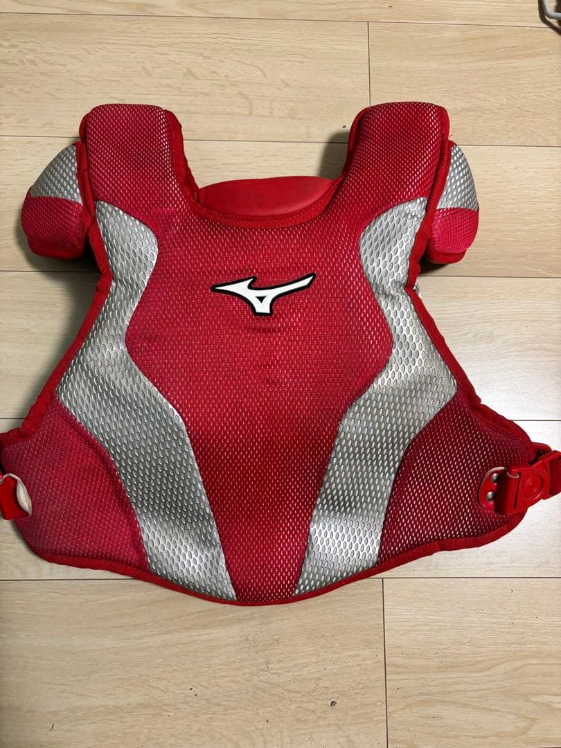 Mizuno キャッチャー防具セット レッド