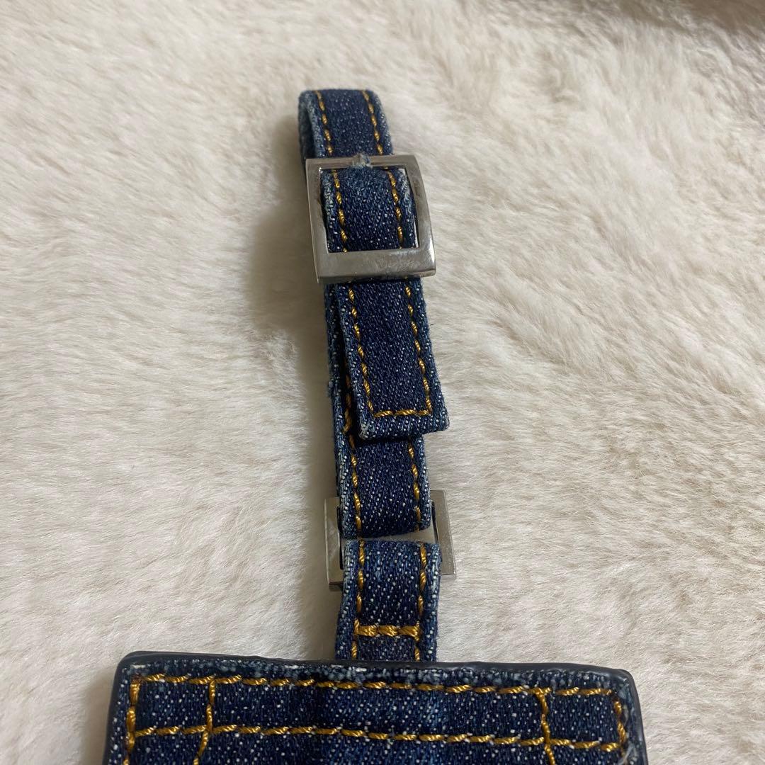 人気商品！エヴィス EVISU デニム ネームプレートホルダー　エヴィスゴルフ