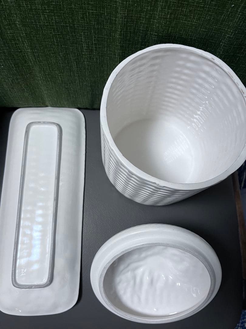 マーガレット ヴィンテージ 陶器製 花柄 小物 収納 セット