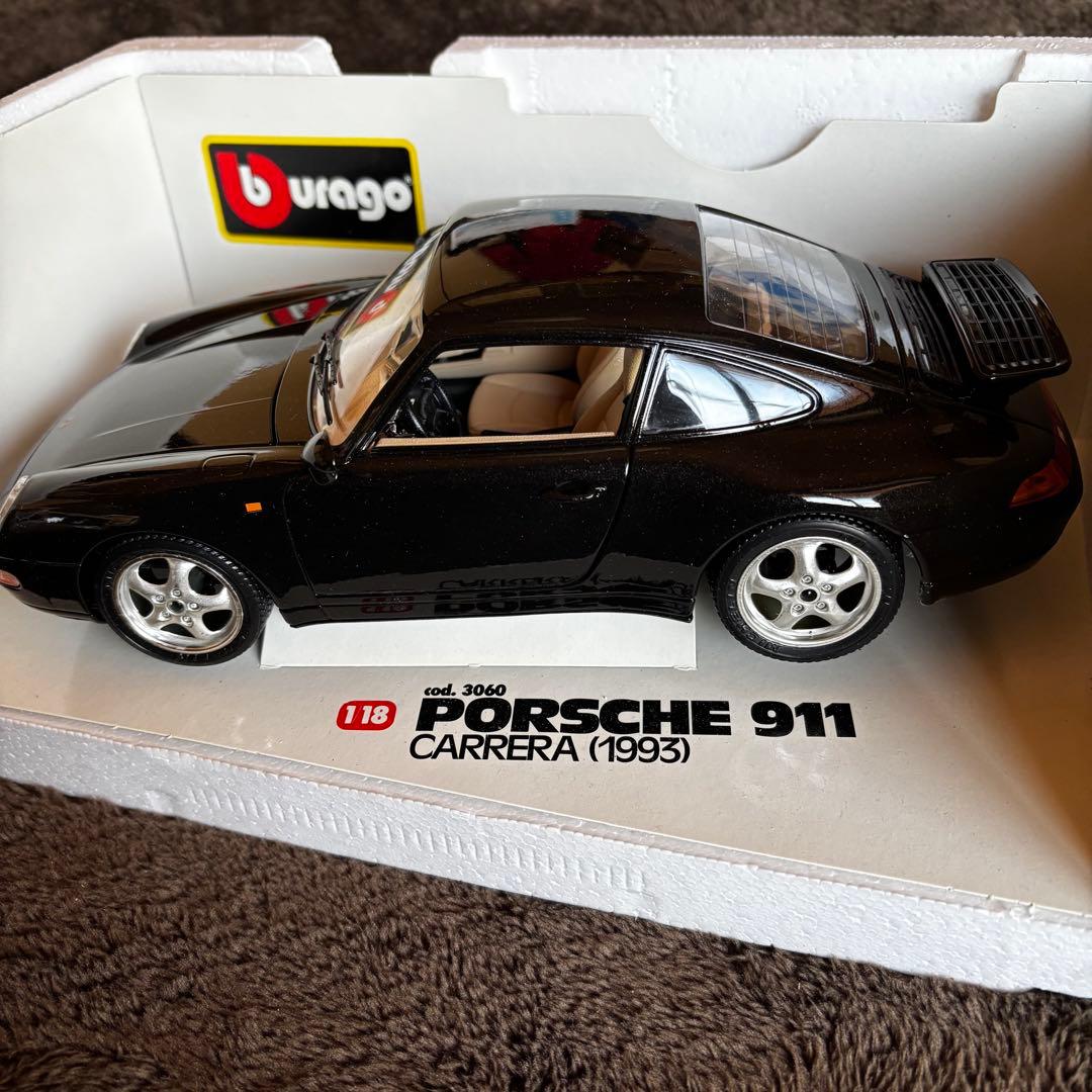 【希少】ブラゴ 1/18 ポルシェ 911 カレラ 1993) イタリア製 箱付