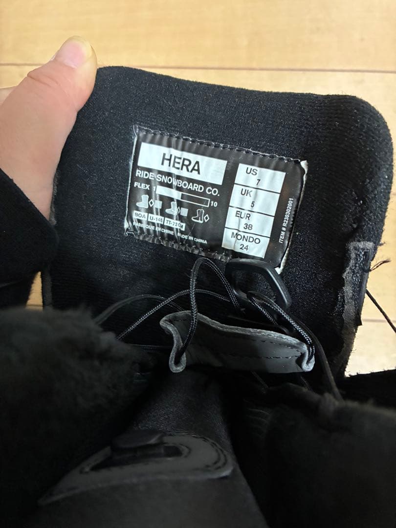 ライド スノーボードブーツ レディース HERA BLACK 23-24モデル