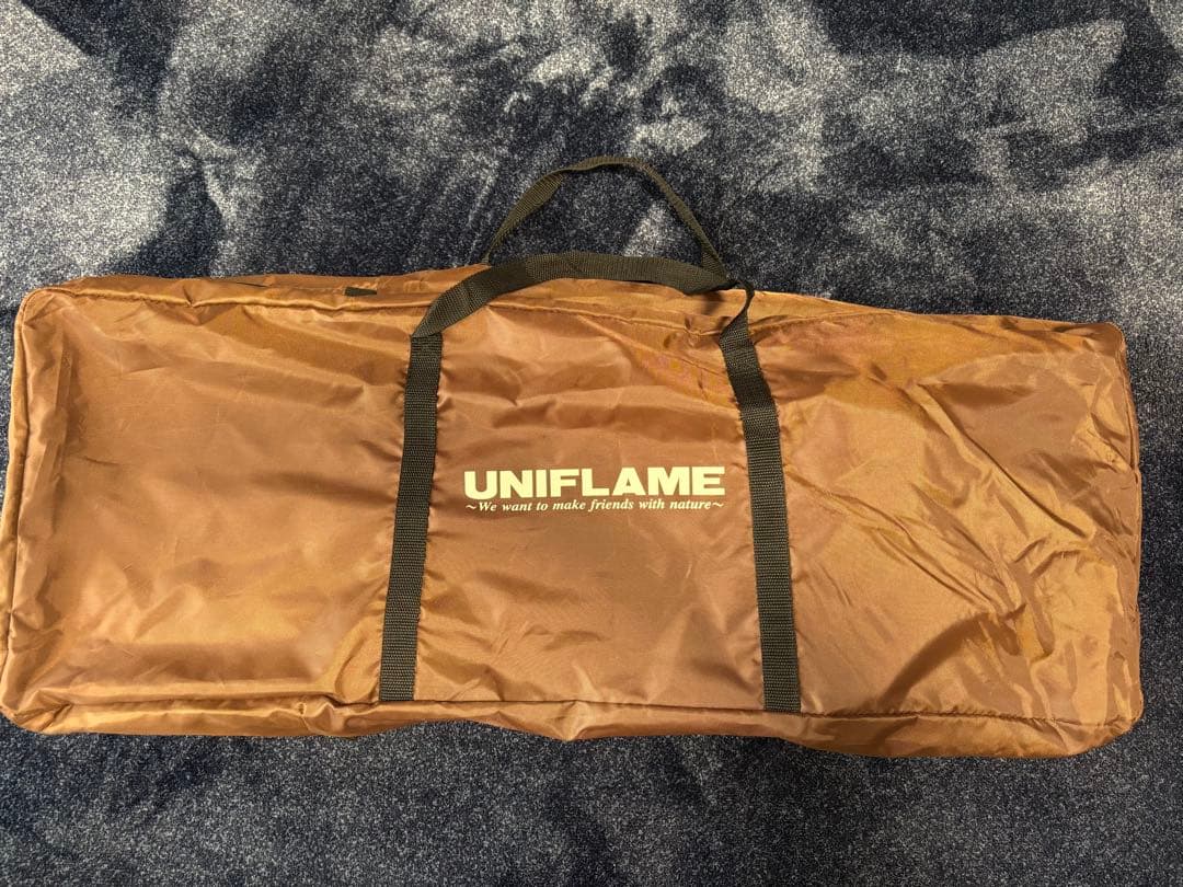 ユニフレーム　UNIFLAME リラックスコット　ブラウン×ブラック