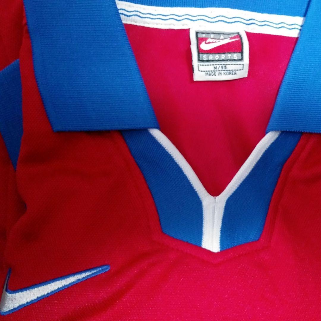 ★98年 サッカー Ｗ杯 韓国代表 ホーム NIKE 背番号 国旗なし 年代物