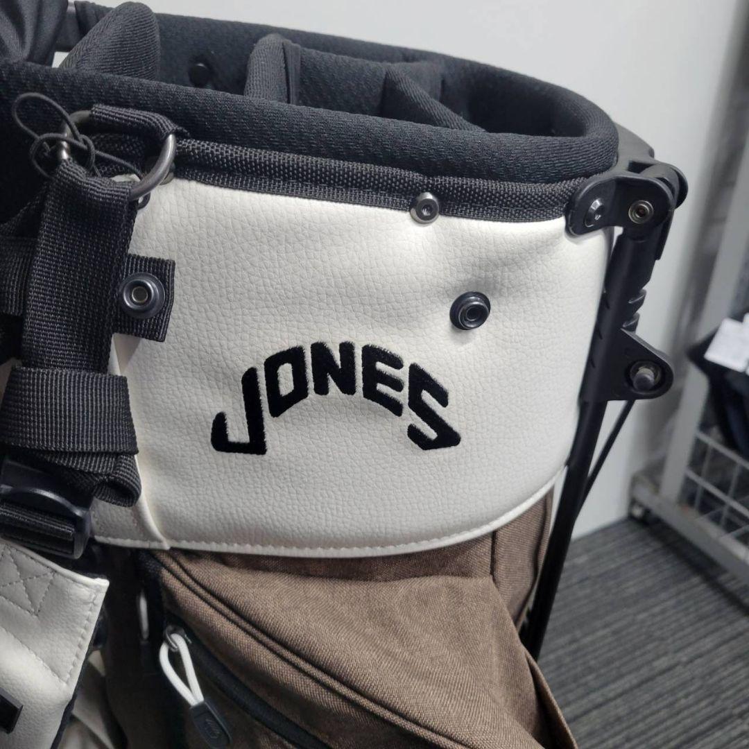 JONES キャディバッグ スタンド ほぼ未使用 軽量 ブラウン ホワイト