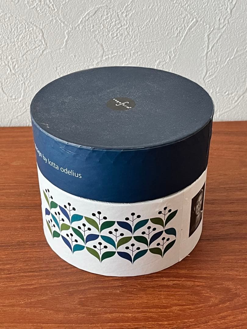【未使用】Sagaform Retro container 木蓋付きキャニスター
