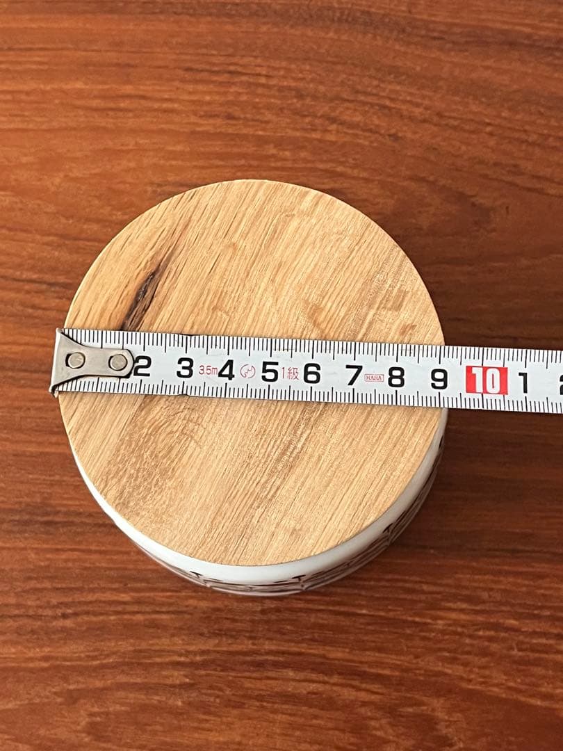 【未使用】Sagaform Retro container 木蓋付きキャニスター