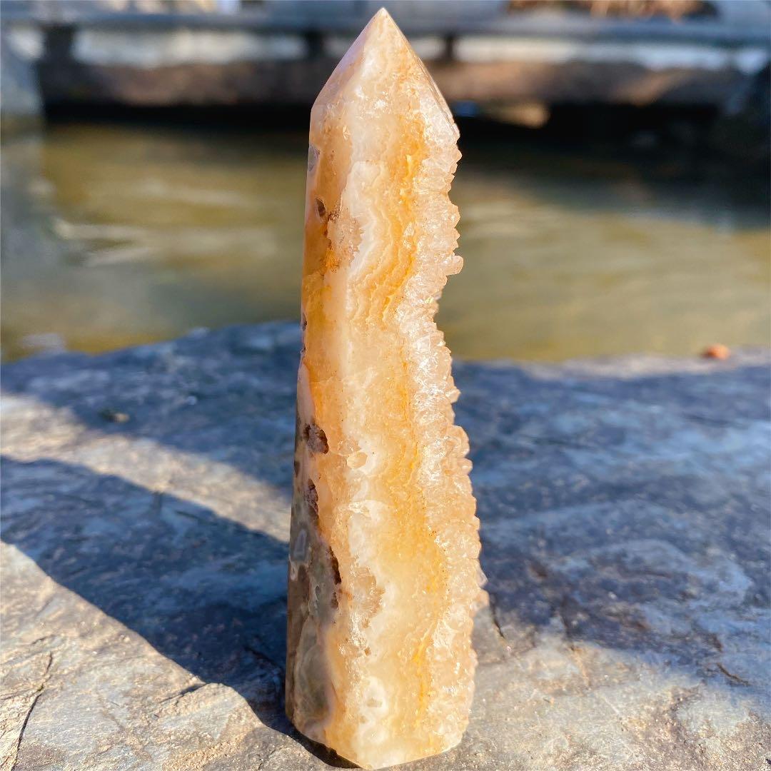 ゴールド　アメジスト 天然希少カラー　水晶原石　クォーツ　黄水晶