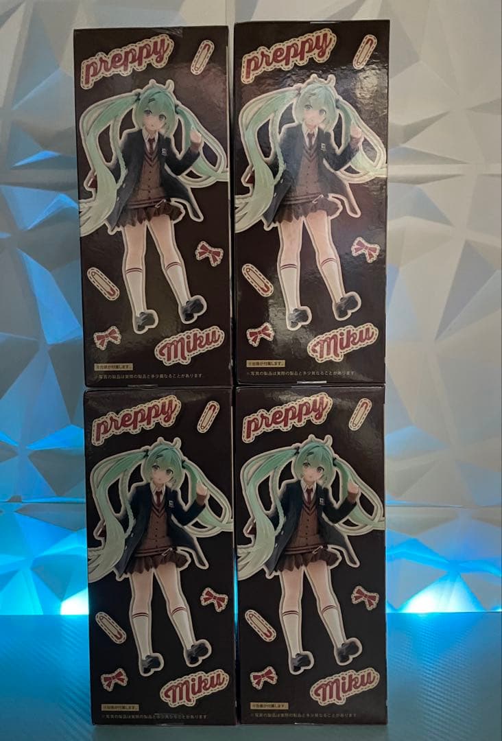 【未開封】Fashionフィギュア初音ミクPreppy 4個セット