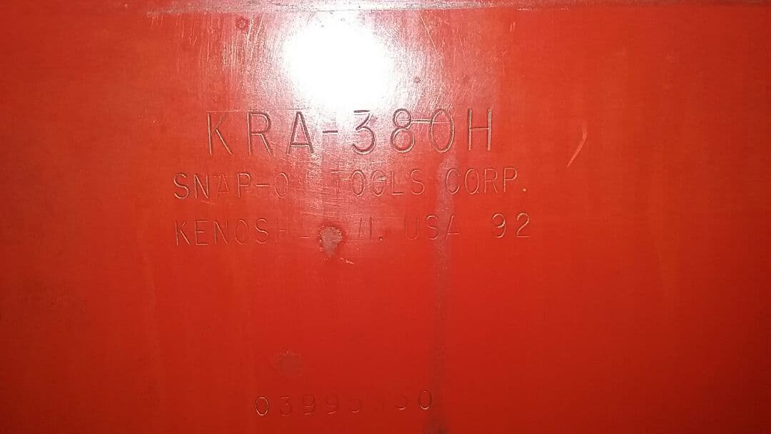 スナップオン工具箱　KRA-380H 1992年製Made in USA