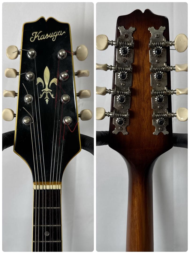 B177 KASUGA 春日楽器 フラットマンドリン カスガ ハードケース付き