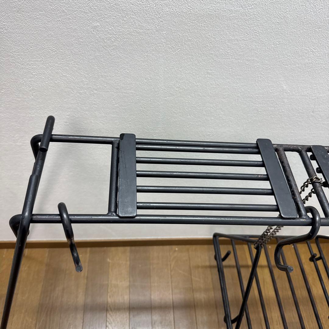 FIELDOOR アイアン焚火スタンド クッカースタンド　キャンプ