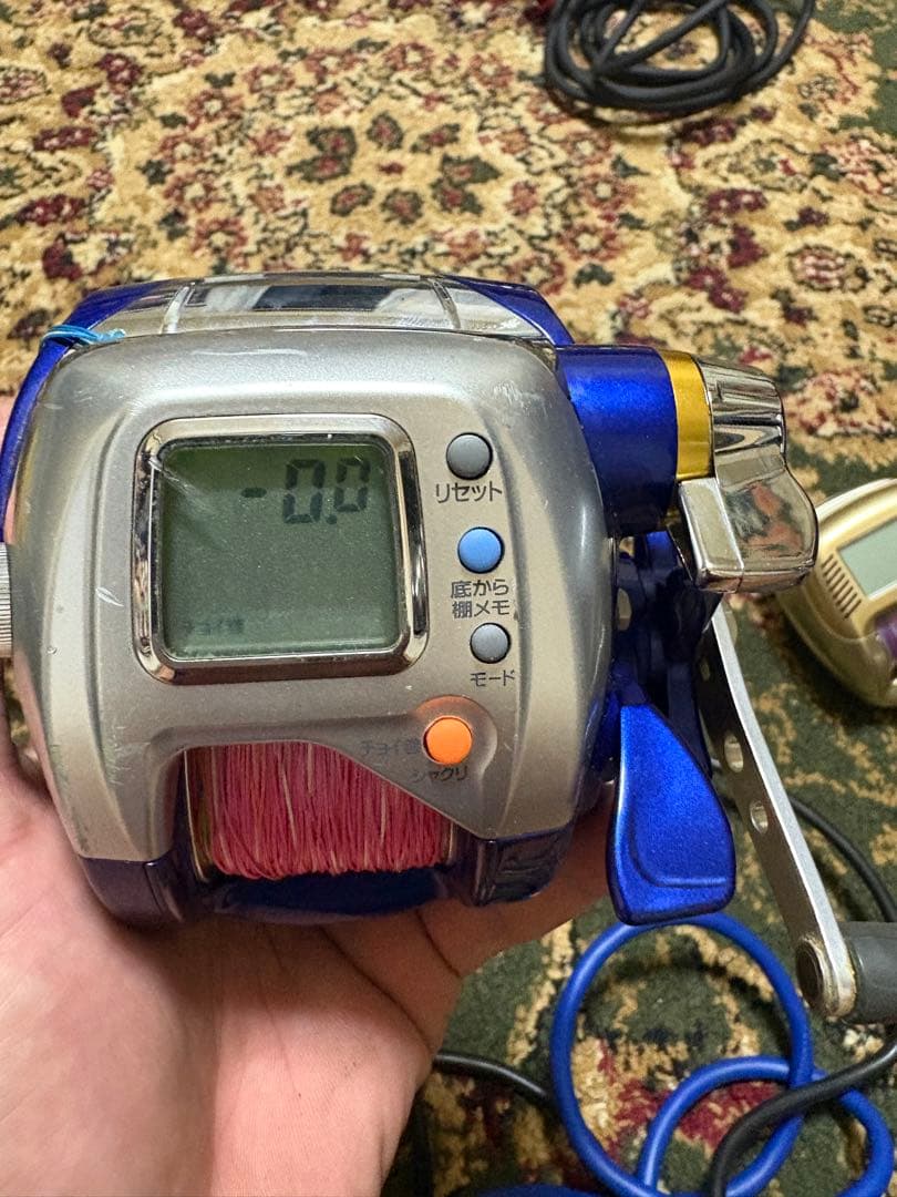 電動リール 3台セット+ コード　＋ライン シマノC2000おまけ