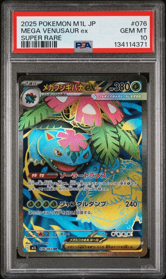 PSA10 メガフシギバナex SR