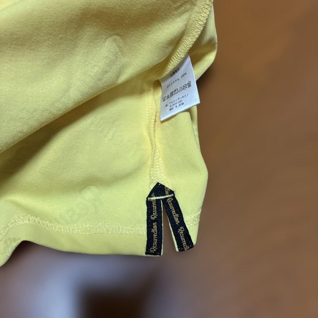 レザレクション トップス 半袖 イエロー XXLサイズ