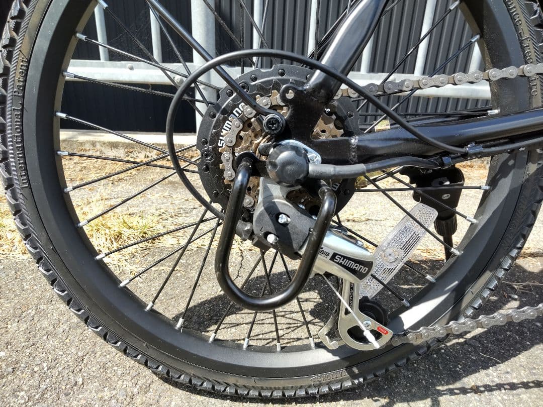 【新品】【南大阪】電動アシスト自転車 ブラック 折り畳み