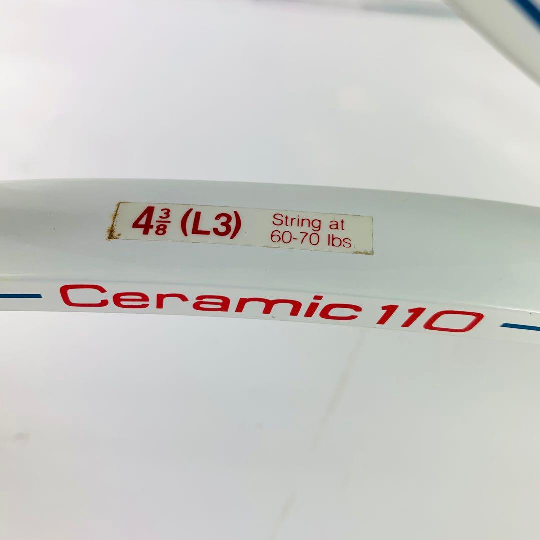 【新品未使用】Wilson Ceramic 110 硬式テニスラケット