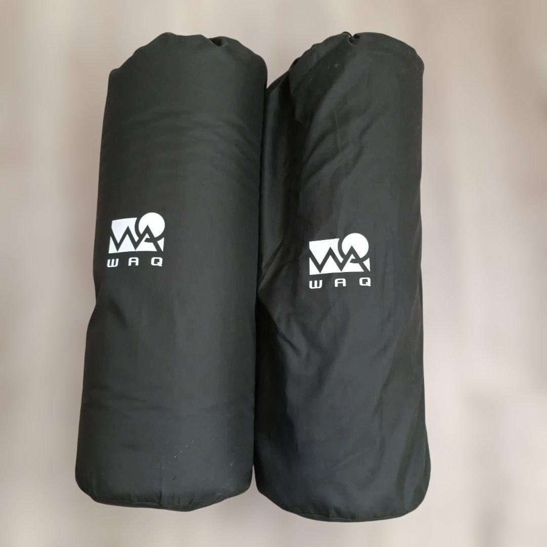 WAQ インフレーターマット (ブラック) 8cm ×2個セット