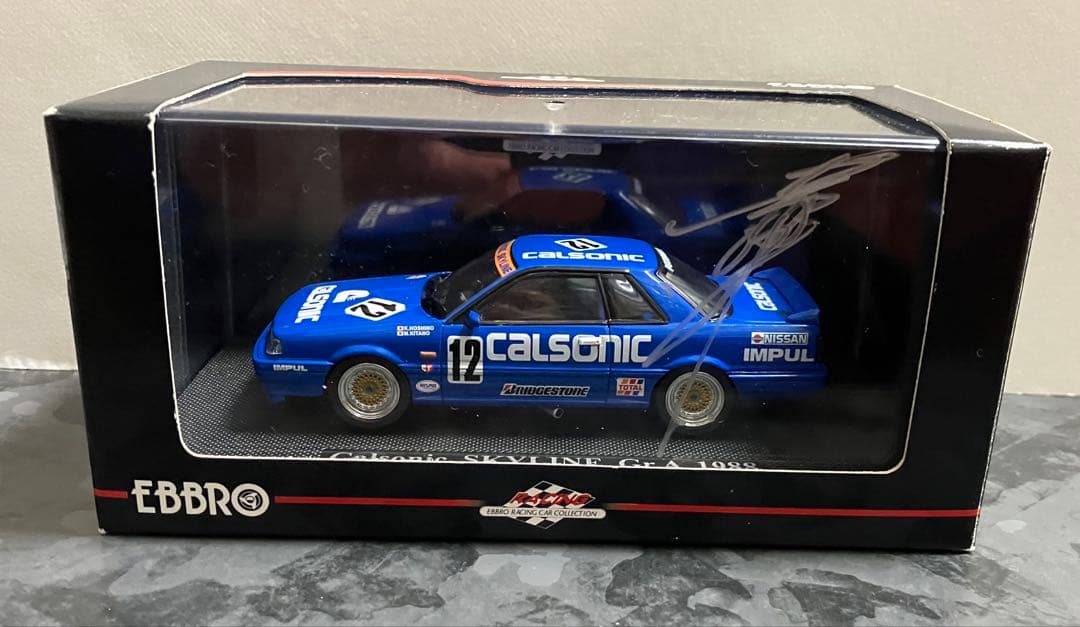 ミニカー 1/43 EBBRO Calsonic SKYLINE Gr.A 1988