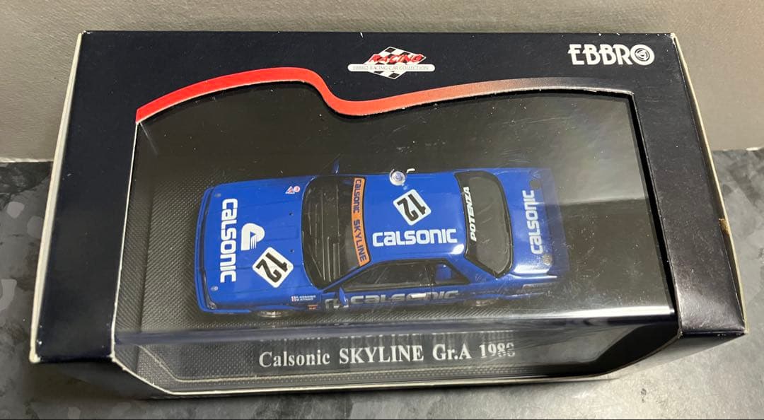 ミニカー 1/43 EBBRO Calsonic SKYLINE Gr.A 1988