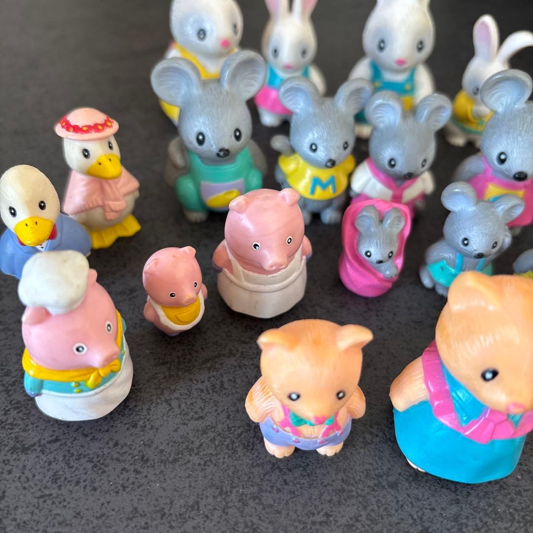 ファーリーファミリーネズミ　ネコ　ぶた　うさぎ当時物　平成レトロ
