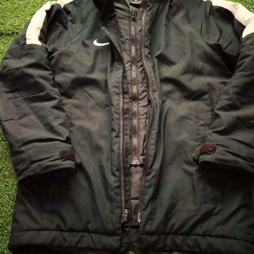 Nike ジュニア フード付きベンチコート Sサイズ ブラック