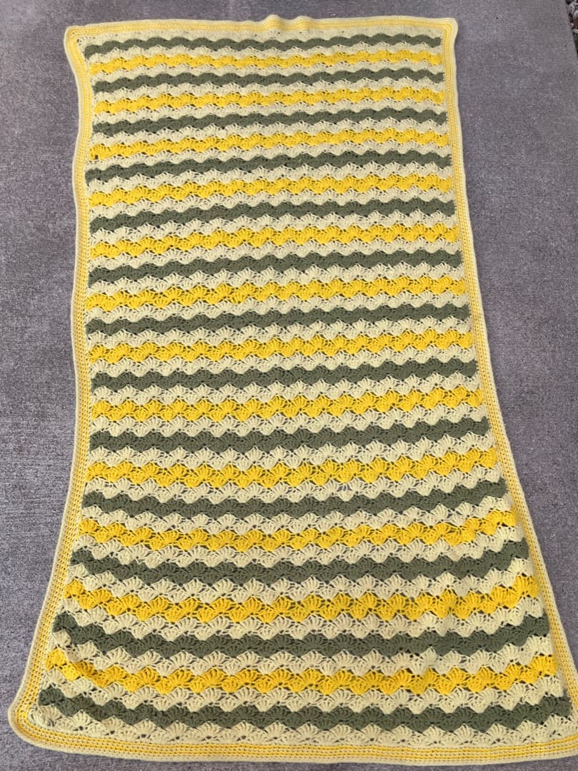 USED HAND MADE イエロー ブランケット