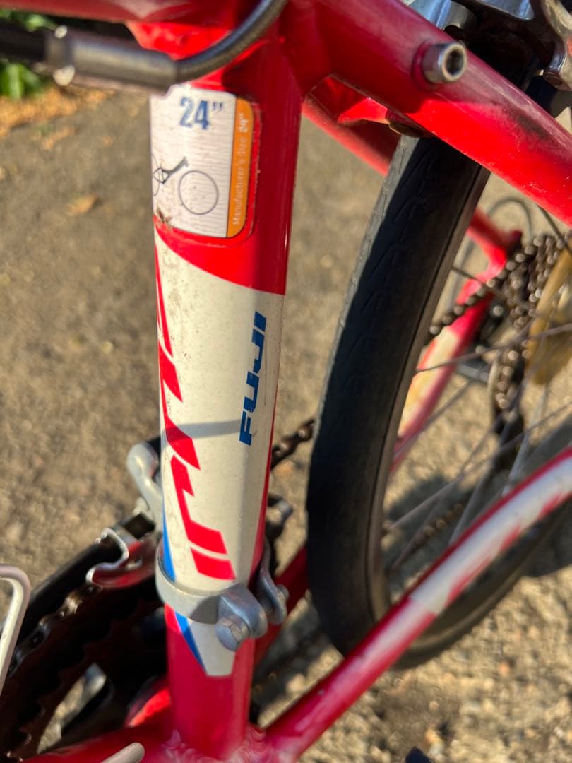 スポーツサイクル 赤/ピンク(富士自転車)24号