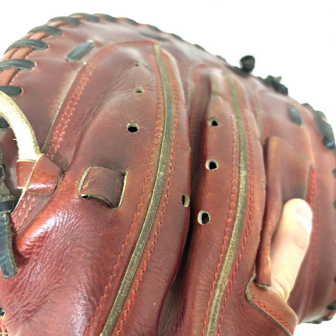 【即戦力】ZETT 軟式キャッチャーミット プロステイタス レッド 草野球 赤