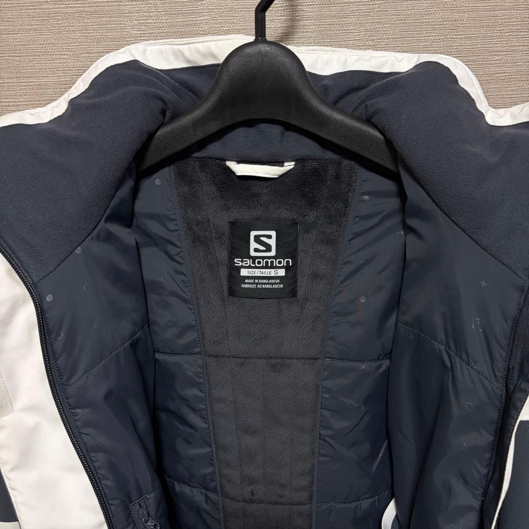 Salomon スノボウェア ダークグレー/ホワイト S オシャレウェア