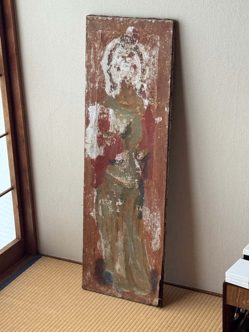 アンティーク 伝統的油彩画 人物像