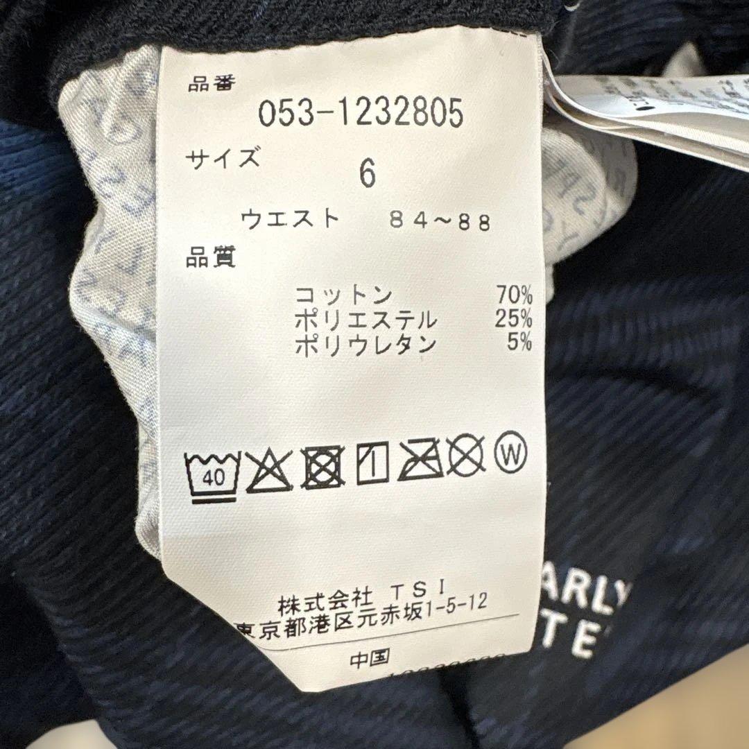 PEARLY GATES チェック柄パンツ ブラック系