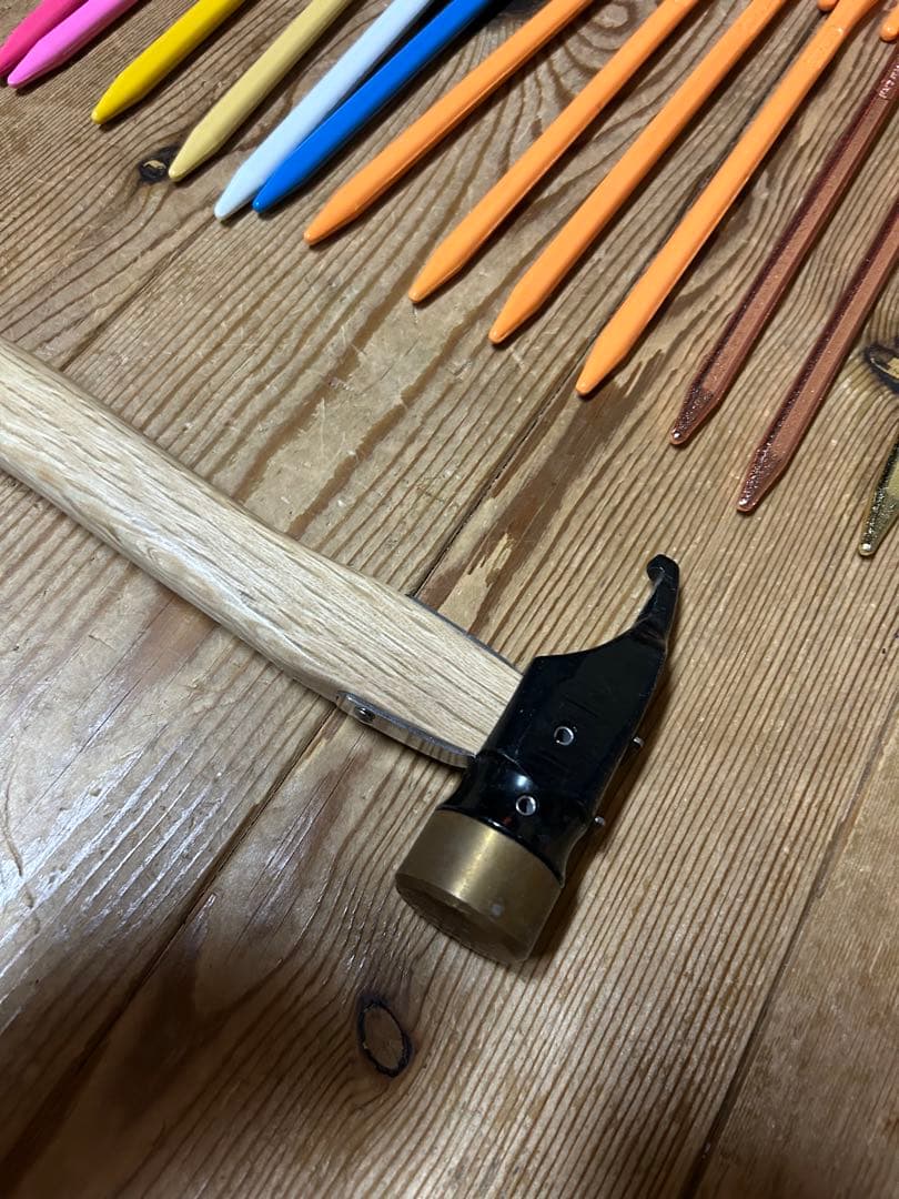 m*a様 エリッゼステーク　28cm ２７本　３本のみ使用　ペグハンマー