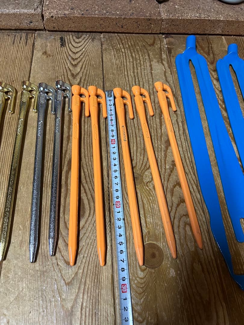 m*a様 エリッゼステーク　28cm ２７本　３本のみ使用　ペグハンマー