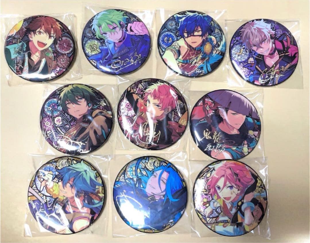 【10点セット】あんスタ 中国 時光缶バッジ 日和 ジュン 晃牙 HiMERU