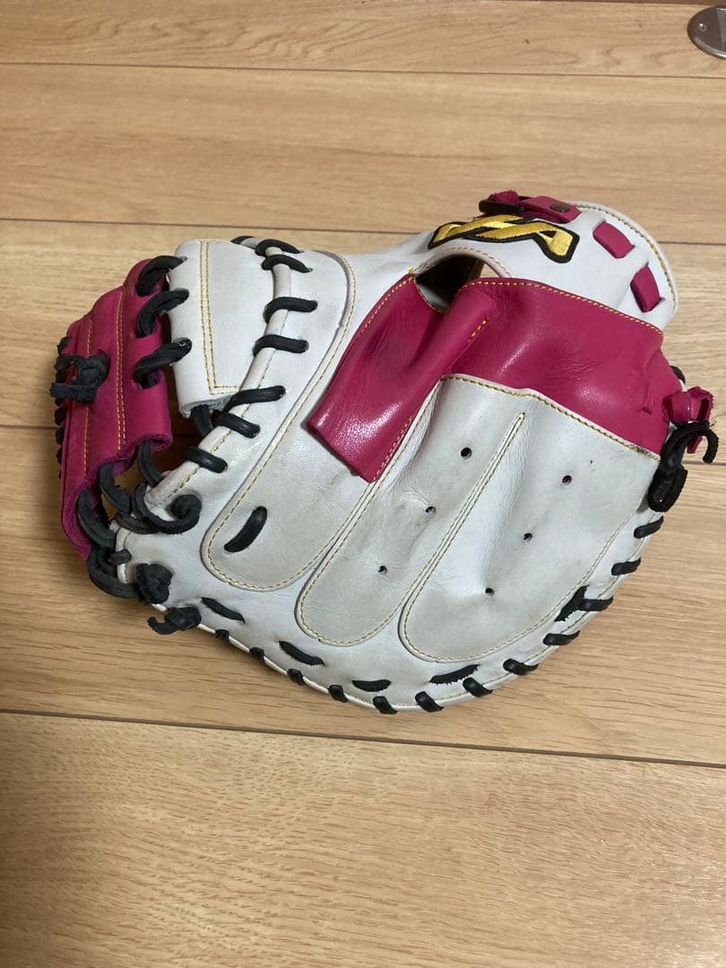 パレット　軟式　ハタケヤマ　PRO-268S ホワイト　ピンク