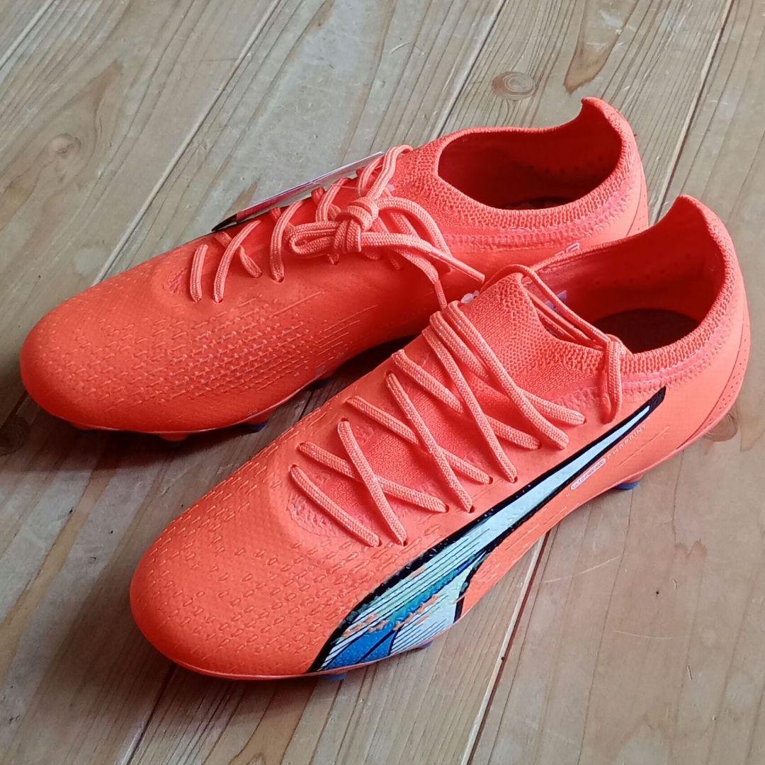 Puma スパイクシューズ オレンジ 　24cm