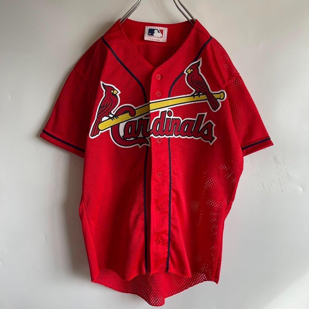 90s MLB セントルイスカージナルス ベースボールシャツ ヌートバー選手所属