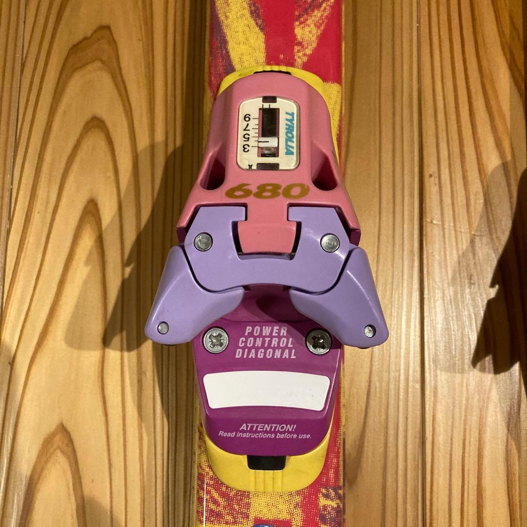 ROSSIGNOL スキー板 ピンク/イエロー