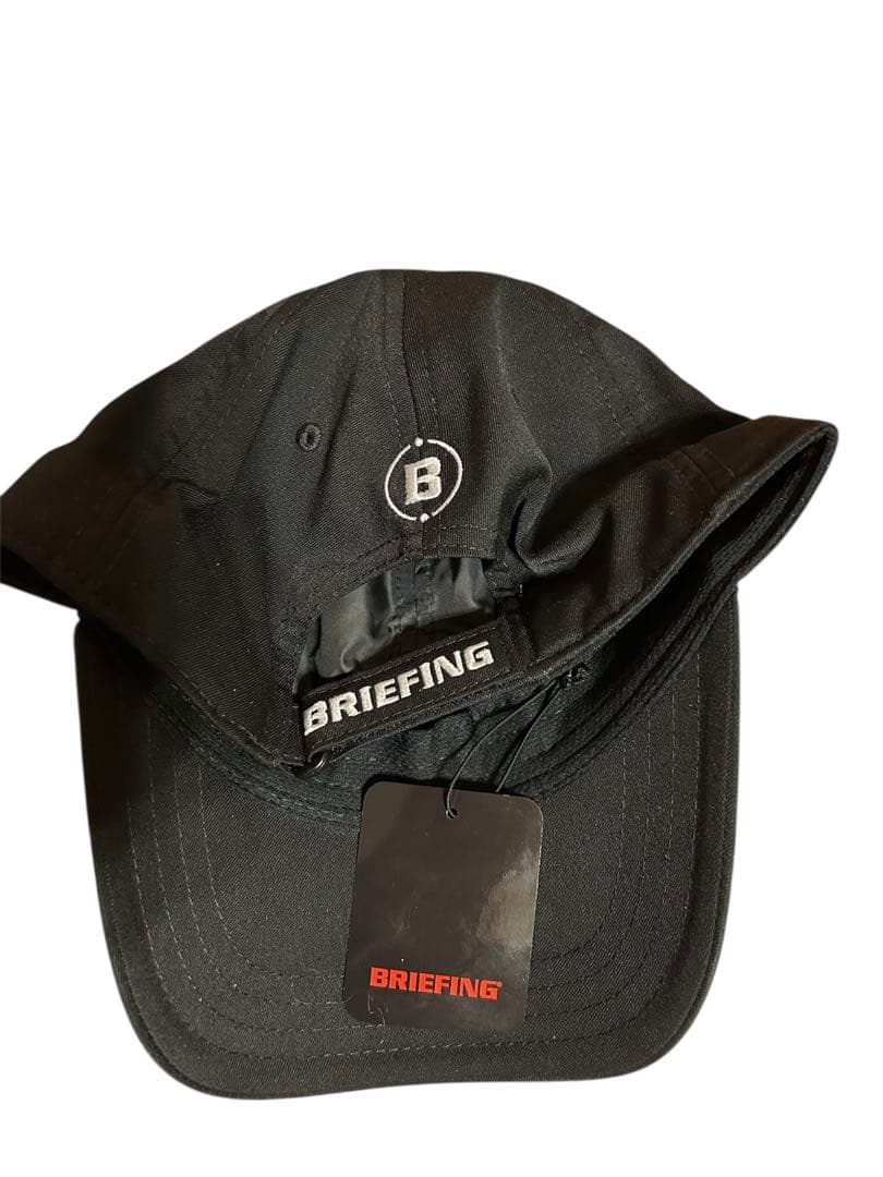 未使用タグ付き　BRIEFING ブラックキャップ